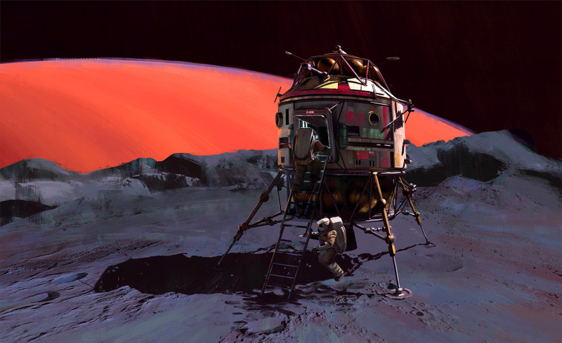 Illustration for article titled 17 Pieces Of Cool Space Art